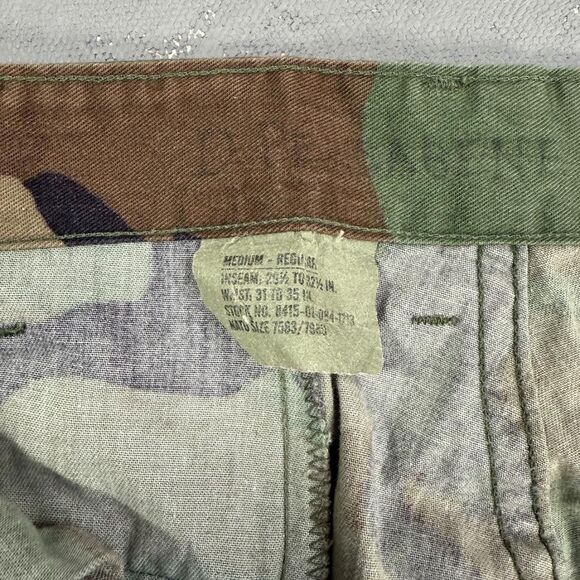 Vintage 1997 U.S. Military Woodland Camo Cargo Pants Fit 34 x 31 - Picture 4 of 7